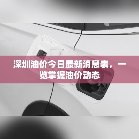 深圳油价今日最新消息表，一览掌握油价动态