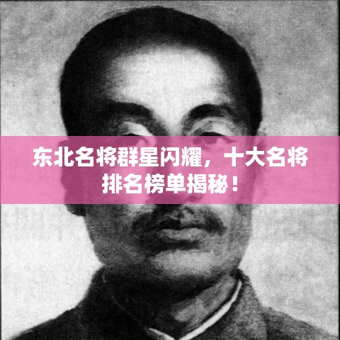 东北名将群星闪耀，十大名将排名榜单揭秘！