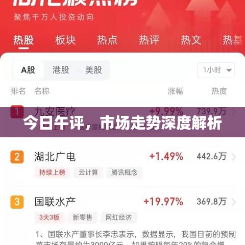 今日午评，市场走势深度解析