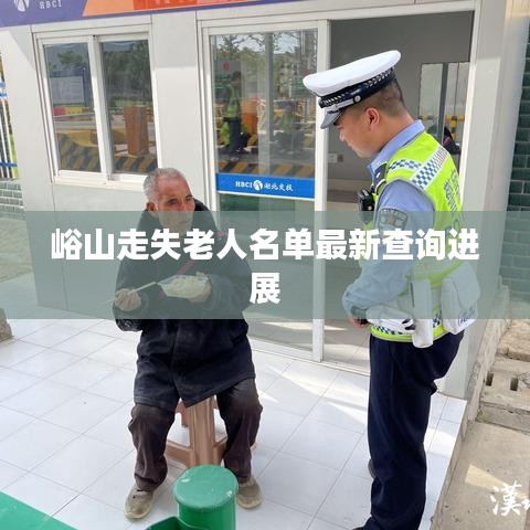 峪山走失老人名单最新查询进展