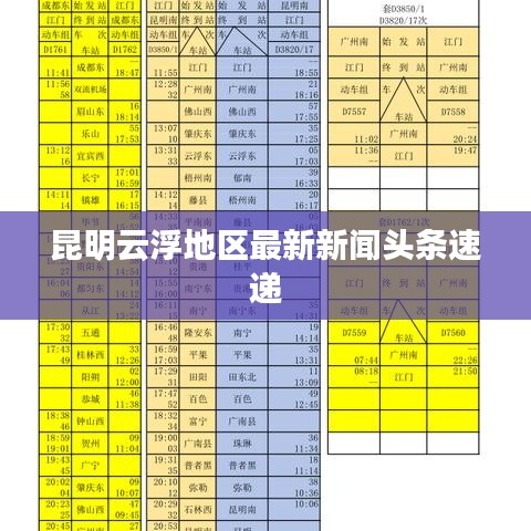 昆明云浮地区最新新闻头条速递